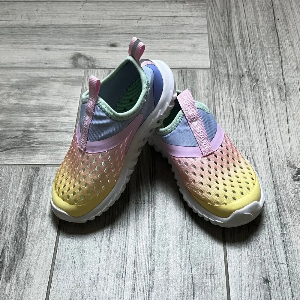 Pastel Rainbow Kids Water Shoes| size 7